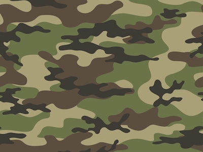 Military camouflage IR reflective coating