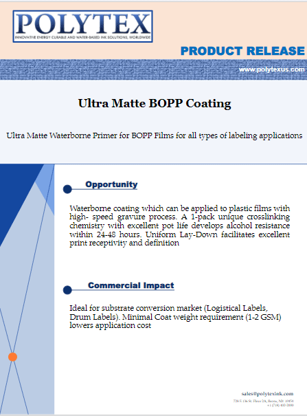 Ultra Matte BOPP Coating Ultra Matte BOPP Coating